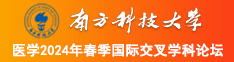 男人插女人下面视频黄日韩美女南方科技大学医学2024年春季国际交叉学科论坛